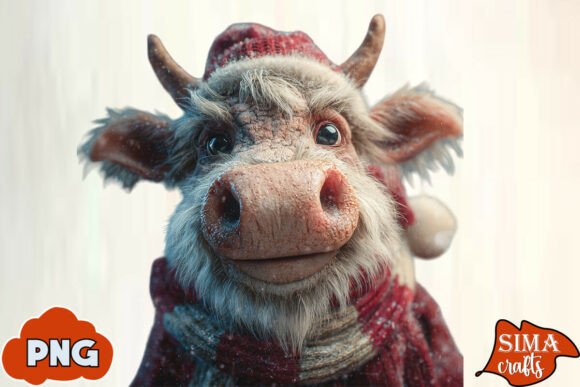 Download Gnome Christmas Cow Sublimation - Premium Resources