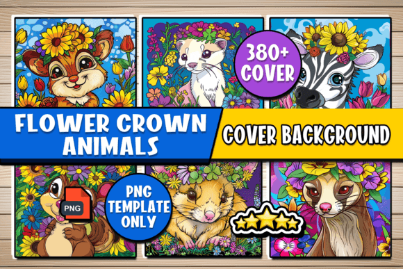 Download Flower Crown Animals Cover Background - Flower crown Collection