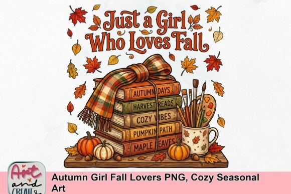 Download Autumn Girl Fall Lovers PNG, Cozy Seasonal Art - Fall Collection