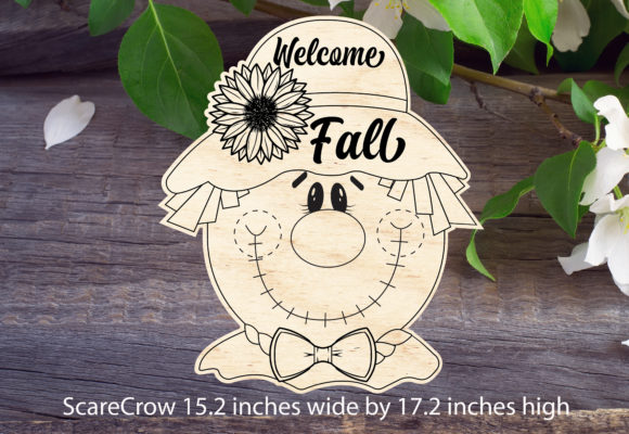 Download Scarecrow Welcome Fall Laser Pattern - Fall Collection