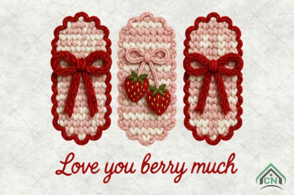Download Faux Crochet Valentine Berry PNG - Berry png Collection