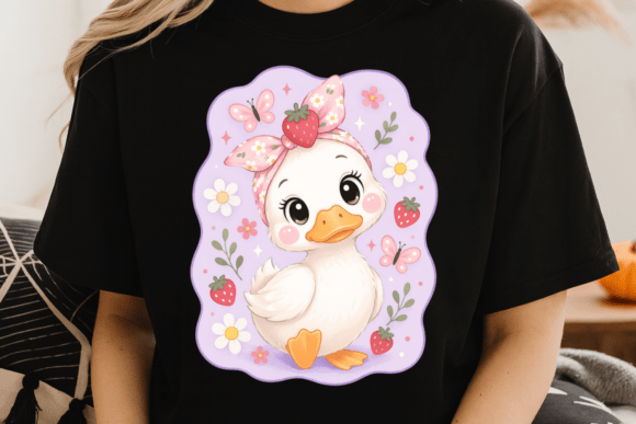 Download Cute Duck Strawberry PNG - Berry png Collection