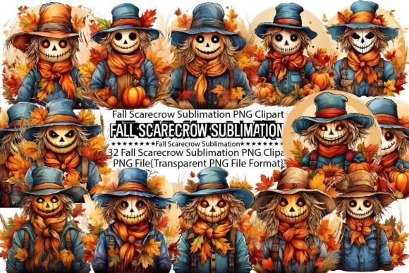 Download Fall Scarecrow Sublimation Bundle - Fall Collection