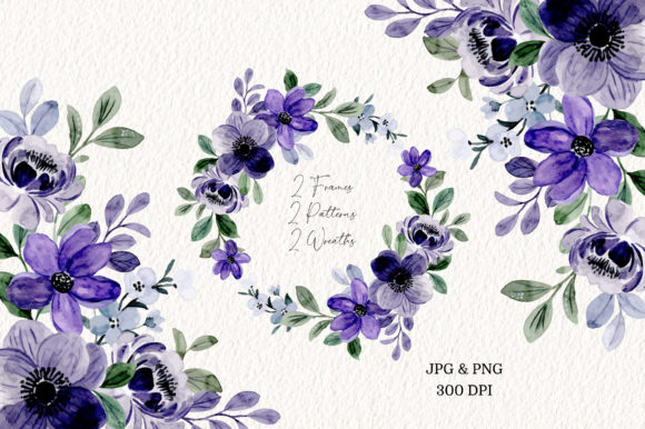Download Digital Clipart Floral Watercolor Part28 - Digital clipart Collection